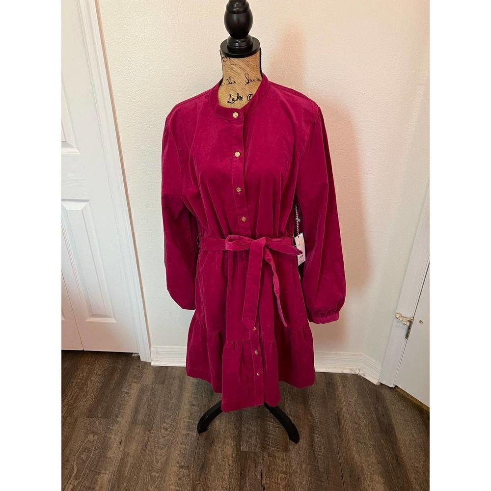 DRAPER JAMES RSVP Long Sleeve Corduroy Dress - Picture 3 of 6